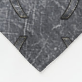 Pisces〔占星術の〕十二宮図シンボルグランジイン鋼プリント フリースブランケット (角)