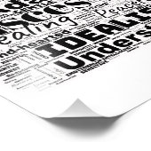 Pisces〔占星術の〕十二宮図ワードクラウド – 感動的フォトアート フォトプリント            (角)