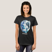 Pisces 2 Fishes Zodiac Sign Astrological Water Nep Tシャツ (正面フル)