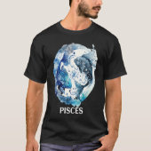 Pisces 2 Fishes Zodiac Sign Astrological Water Nep Tシャツ (正面)