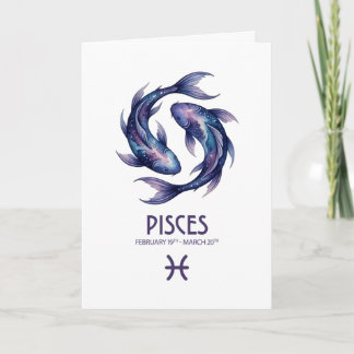 Pisces Birthday Card シーズンカード