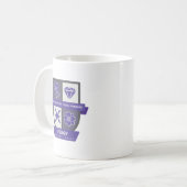 Pisces Birthday Crest™ for February 19-29 Mug コーヒーマグカップ (正面左)