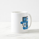 Pisces Birthday Crest™ for March 1-20 Mug コーヒーマグカップ (正面右)