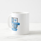 Pisces Birthday Crest™ for March 1-20 Mug コーヒーマグカップ (正面左)