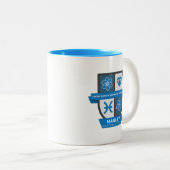 Pisces Birthday Crest™ for March 1-20 Mug ツートーンマグカップ (正面右)