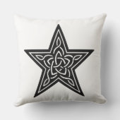 Pisces Celtic Twin‑Current Sigil | BurnsInHell Ink クッション (裏面)