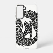 Pisces Celtic Twin‑Current Sigil | BurnsInHell Ink Samsung Galaxyケース (裏面)