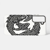 Pisces Celtic Twin‑Current Sigil | BurnsInHell Ink Samsung Galaxyケース (裏面横)