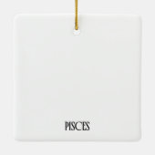 Pisces Disco Fish Pun Christmas Ornament セラミックオーナメント (裏面)