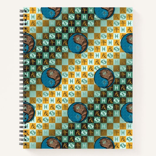 Pisces & Earth Horse ノートブック (正面)