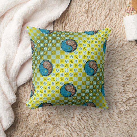 Pisces & Earth Monkey クッション (ブランケット)