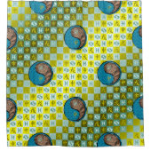 Pisces & Earth Monkey シャワーカーテン (正面)