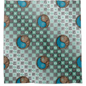 Pisces & Earth Rabbit シャワーカーテン (正面)