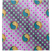 Pisces & Fire Rooster シャワーカーテン (正面)