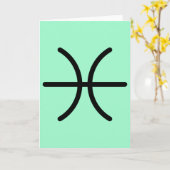Pisces Greeting Card カード (黄色い花)