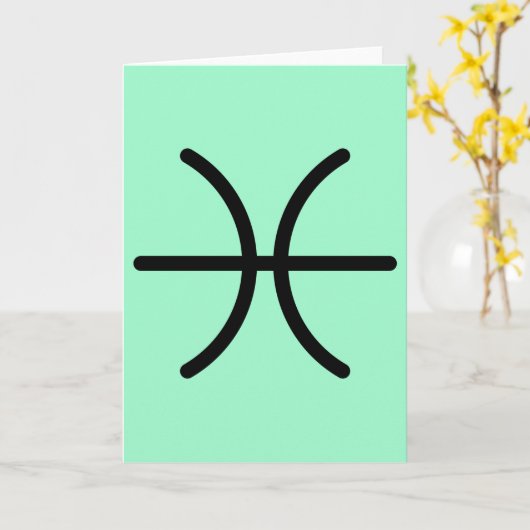 Pisces Greeting Card カード (黄色い花)