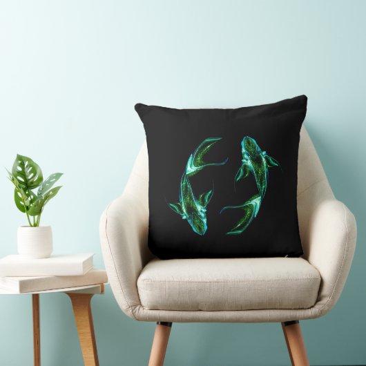 Pisces – Minimalist Zodiac Decorative Pillow クッション (椅子)