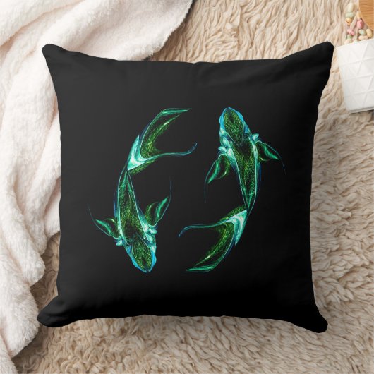 Pisces – Minimalist Zodiac Decorative Pillow クッション (ブランケット)