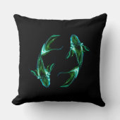 Pisces – Minimalist Zodiac Decorative Pillow クッション (正面)