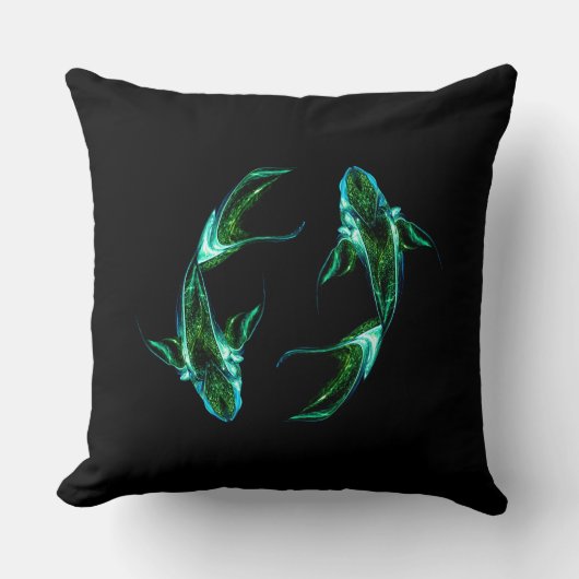 Pisces – Minimalist Zodiac Decorative Pillow クッション (正面)