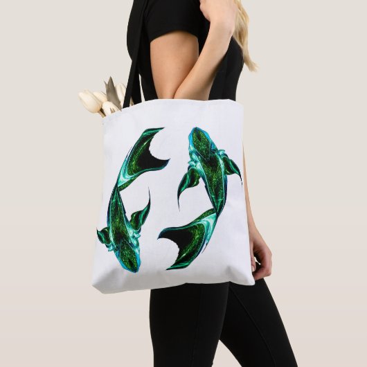Pisces – Minimalist Zodiac Tote Bag トートバッグ (クローズアップ)