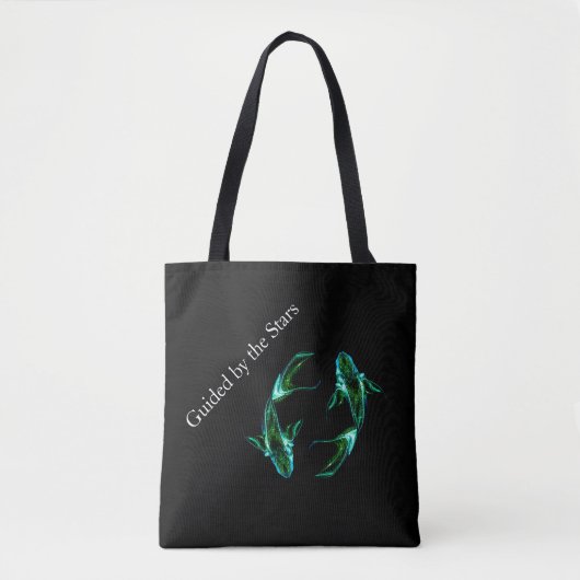 Pisces – Minimalist Zodiac Tote Bag トートバッグ (正面)