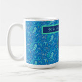 Pisces Modern Personalized Coffee Mug コーヒーマグカップ (左)