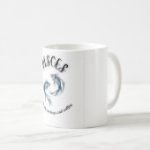 Pisces Mug、感覚&コーヒー占星術で煽られた コーヒーマグカップ (正面右)