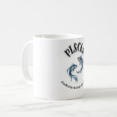 Pisces Mug、感覚&コーヒー占星術で煽られた コーヒーマグカップ (正面左)