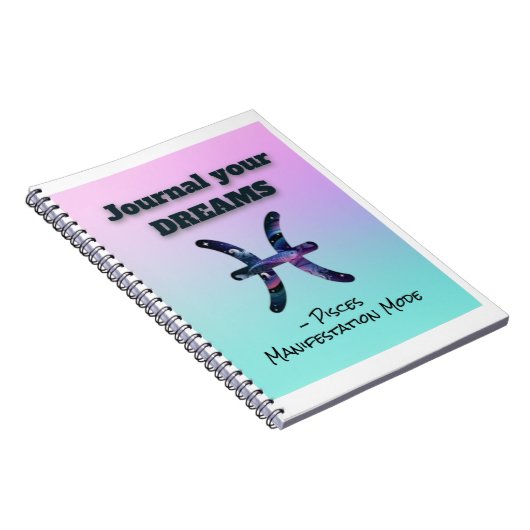 Pisces Notebook - Dream Journal for Decemiations ノートブック (右側)
