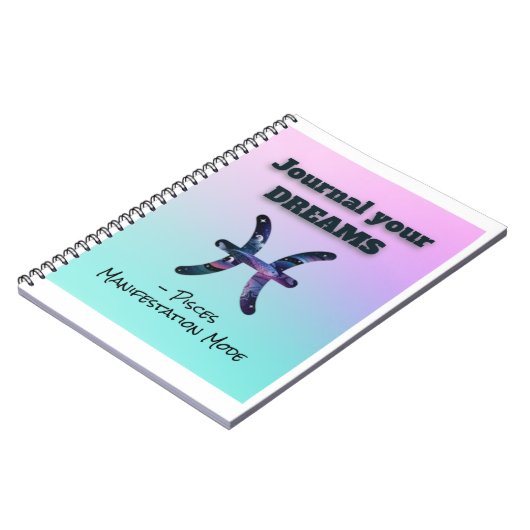 Pisces Notebook - Dream Journal for Decemiations ノートブック (左側)