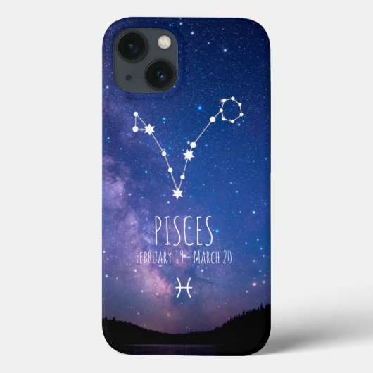 Pisces | Personalized Zodiac Constellation Case-Mate iPhoneケース (裏面)