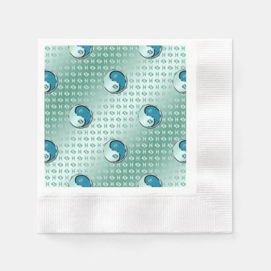 Pisces the Fish 縁ありカクテルナプキン (正面)