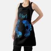 Pisces the fish zodiac water sign blue  エプロン (インサイチュ)