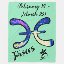 Pisces Throw Blanket フリースブランケット