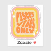 Pisces Vibes Only, Soft Girl Aesthetic Horoscope  シール (シート)