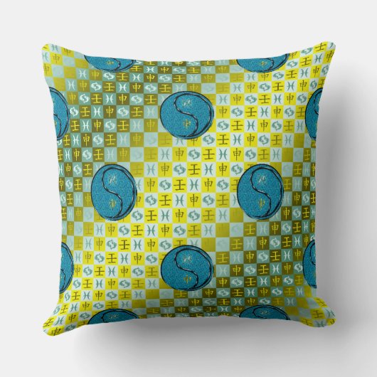 Pisces & Water Monkey クッション (裏面)