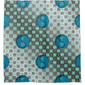 Pisces & Water Rabbit シャワーカーテン (正面)