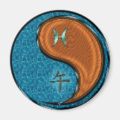 Pisces & Wood Horse マグネット (正面)