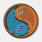 Pisces & Wood Ox マグネット (正面)