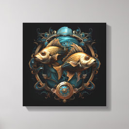 Pisces Zodiac Art Canvas キャンバスプリント