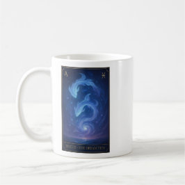 Pisces Zodiac Art – Celestial Fish and Dream Waves コーヒーマグカップ