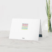 Pisces Zodiac Blue Watercolor Galaxy Birthday カード (裏面)