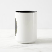 Pisces Zodiac Gold Oval Emblem Mug | Luxury Astrol マグカップ (中央)