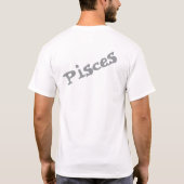 Pisces Zodiac Gold Symbol Astrology Gift for Pisce Tシャツ (裏面)