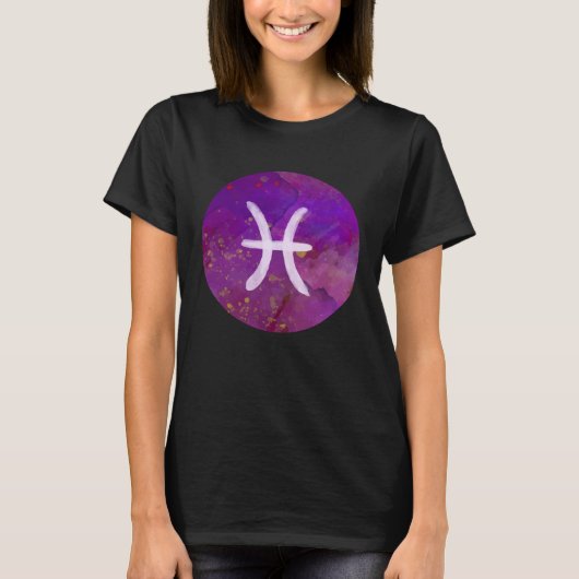 Pisces Zodiac Horoscope Astrology Astronomy Women  Tシャツ (正面)