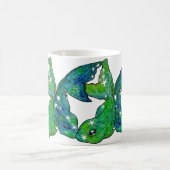 Pisces Zodiac Sign コーヒーマグカップ (中央)