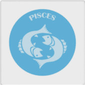 Pisces, Zodiac Sign, Horoscope, Astrology シール (正面)