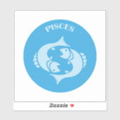 Pisces, Zodiac Sign, Horoscope, Astrology シール (シート)