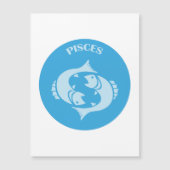 Pisces, Zodiac Sign, Horoscope, Astrology マグネット招待状 (正面)
